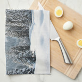 氷と雪 | Allgau Bavaria Germany キッチンタオル (四つ折り)