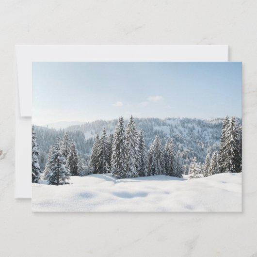 氷と雪 | Allgau Bavaria Germany サンキューカード (正面)
