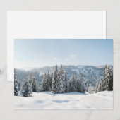 氷と雪 | Allgau Bavaria Germany サンキューカード (正面/裏面)
