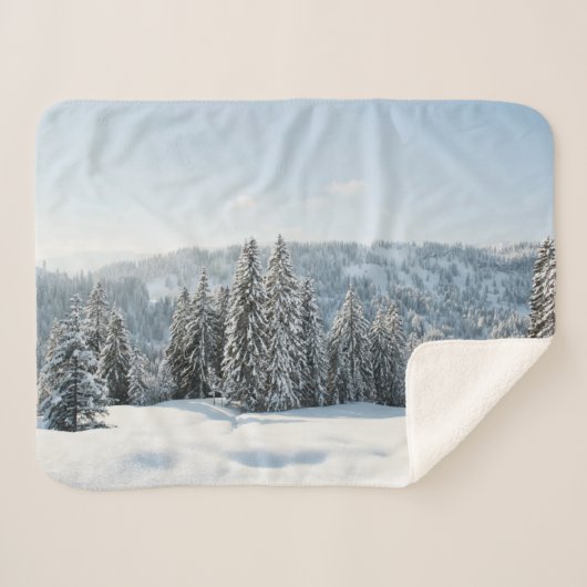 氷と雪 | Allgau Bavaria Germany シェルパブランケット (正面(横))