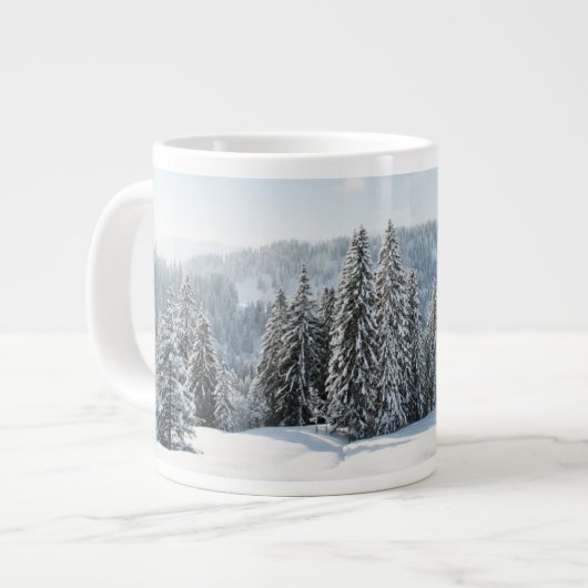 氷と雪 | Allgau Bavaria Germany ジャンボコーヒーマグカップ (正面左)