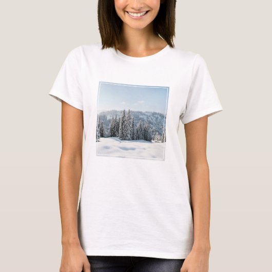 氷と雪 | Allgau Bavaria Germany Tシャツ (正面)