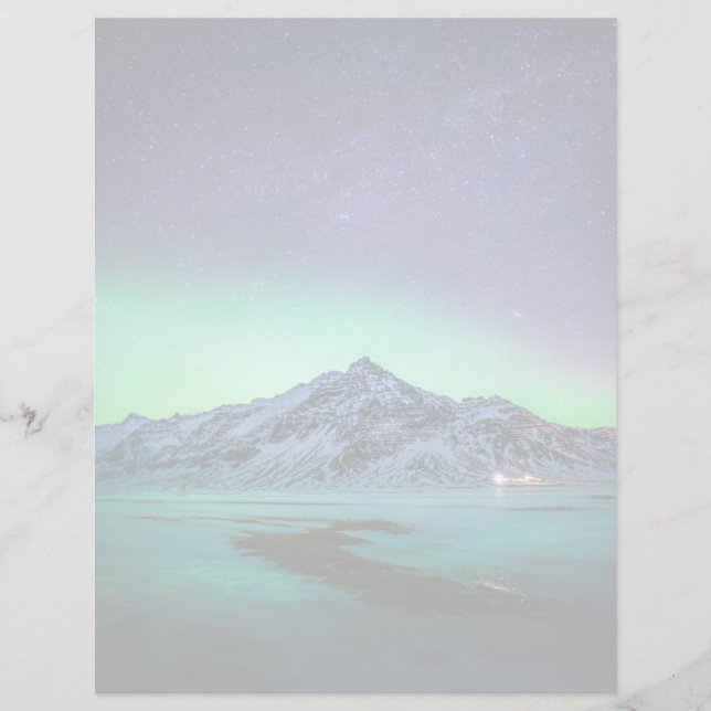 氷と雪 | Aurora Borealis Milky Wayアイスランド (正面)