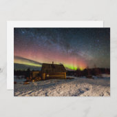 氷と雪 | Aurora Polaris Murmansk，アイスランド サンキューカード (正面/裏面)