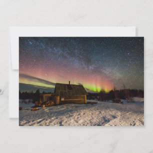 氷と雪 Aurora Polaris Murmansk,アイスランド サンキューカード