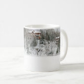 氷と雪 Deer in Snow Quebec，カナダ コーヒーマグカップ (正面右)