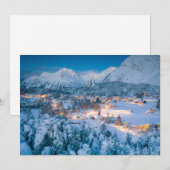 氷と雪 | Graubunden, Engadin,スイス サンキューカード (正面/裏面)