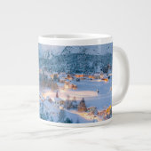 氷と雪 | Graubunden, Engadin,スイス ジャンボコーヒーマグカップ (正面右)