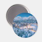 氷と雪 | Graubunden, Engadin，スイス マグネット (正面/裏面)