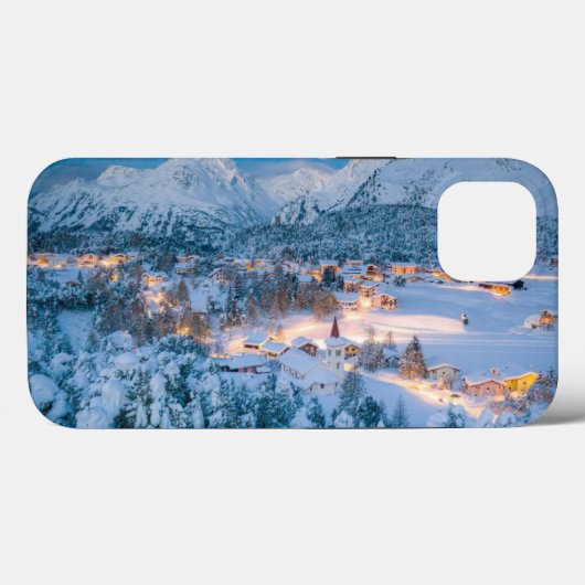 氷と雪 | Graubunden, Engadin，スイス Case-Mate iPhoneケース (裏面 (横))