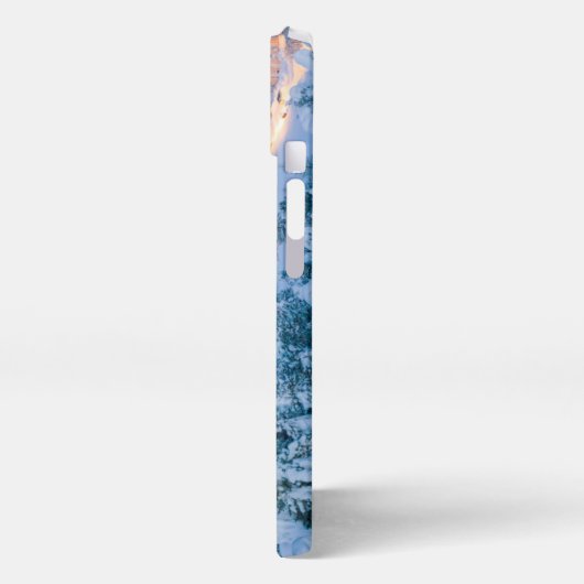 氷と雪 | Graubunden, Engadin，スイス iPhoneケース (左側面)