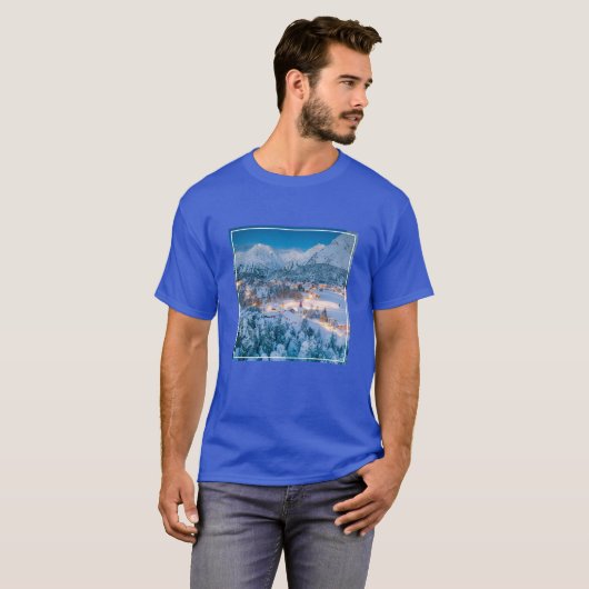 氷と雪 | Graubunden, Engadin，スイス Tシャツ (正面フル)