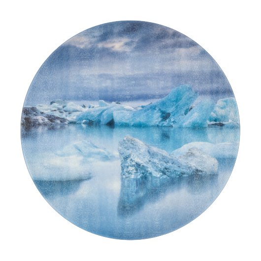 氷と雪 | Jokulsarlon Lagoon，アイスランド カッティングボード (正面)