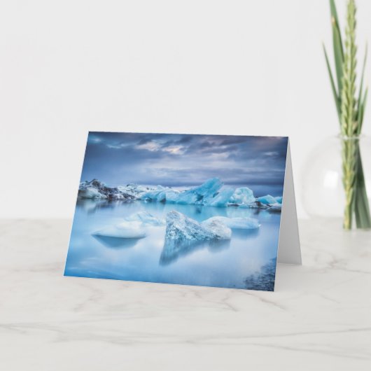 氷と雪 | Jokulsarlon Lagoon，アイスランド カード (正面)