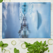 氷と雪 | Jokulsarlon Lagoon，アイスランド キッチンタオル (折り畳み)