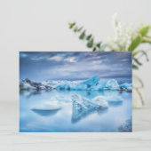 氷と雪 | Jokulsarlon Lagoon，アイスランド サンキューカード (スタンド正面)