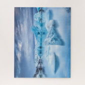 氷と雪 | Jokulsarlon Lagoon，アイスランド ジグソーパズル (縦)