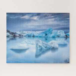 氷と雪   Jokulsarlon Lagoon，アイスランド ジグソーパズル