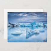 氷と雪 | Jokulsarlon Lagoon，アイスランド ポストカード (正面/裏面)