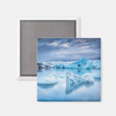 氷と雪 | Jokulsarlon Lagoon,アイスランド マグネット (正面/裏面)