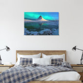氷と雪 | Kirkjufall Mountain，アイスランド キャンバスプリント (インサイチュ (寝室))