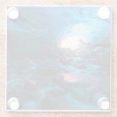 氷と雪 | Mendenhall Glacier, Juneau，アラスカ ガラスコースター (裏面)