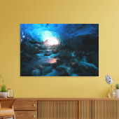 氷と雪 | Mendenhall Glacier, Juneau,アラスカ キャンバスプリント (インサイチュ (リビング))