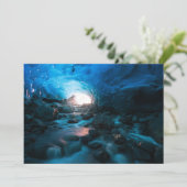 氷と雪 | Mendenhall Glacier, Juneau，アラスカ サンキューカード (スタンド正面)