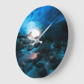 氷と雪 | Mendenhall Glacier, Juneau，アラスカ ラージ壁時計 (傾斜)