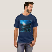氷と雪 | Mendenhall Glacier, Juneau，アラスカ Tシャツ (正面フル)