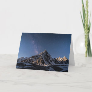 氷と雪 Milky Way Baltoro Glacier(パキスタン) カード