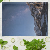 氷と雪 | Milky Way Baltoro Glacier（パキスタン） キッチンタオル (折り畳み)