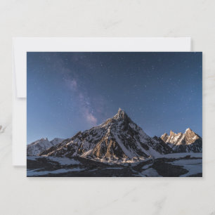 氷と雪 Milky Way Baltoro Glacier(パキスタン) サンキューカード