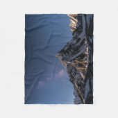 氷と雪 | Milky Way Baltoro Glacier（パキスタン） フリースブランケット (正面)