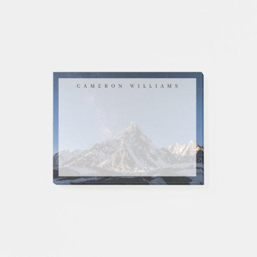 氷と雪 | Milky Way Baltoro Glacier（パキスタン） ポストイット (正面)