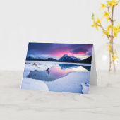 氷と雪 | Mt. Rundle，カナダ カード (黄色い花)