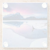 氷と雪 | Mt. Rundle，カナダ ガラスコースター (裏面)