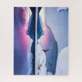 氷と雪 | Mt. Rundle，カナダ ジグソーパズル (縦)