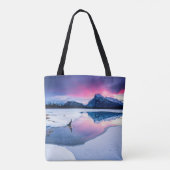 氷と雪 | Mt. Rundle,カナダ トートバッグ (裏面)