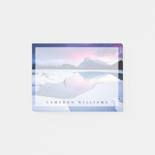 氷と雪 | Mt. Rundle，カナダ ポストイット (正面)