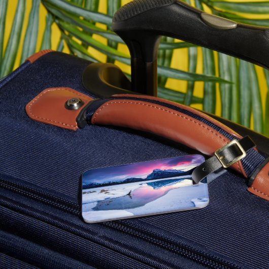 氷と雪 | Mt. Rundle，カナダ ラゲッジタグ (正面インサイチュ3)