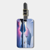 氷と雪 | Mt. Rundle，カナダ ラゲッジタグ (正面縦)