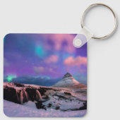 氷と雪 | Northern Lights, Kirkjufall Mountain キーホルダー (裏面)