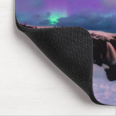 氷と雪 | Northern Lights, Kirkjufall Mountain マウスパッド (コーナー)