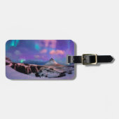 氷と雪 | Northern Lights, Kirkjufall Mountain ラゲッジタグ (正面横)