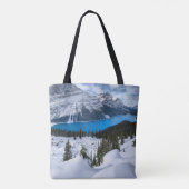 氷と雪 | Peyto Lake, Canadian Rockies トートバッグ (裏面)
