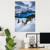 氷と雪 | Peyto Lake, Canadian Rockies ポスター (ホームオフィス)
