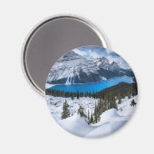 氷と雪 | Peyto Lake, Canadian Rockies マグネット (正面/裏面)