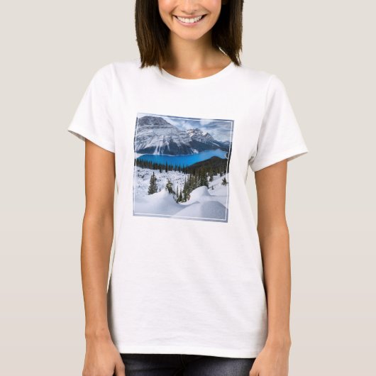 氷と雪 | Peyto Lake, Canadian Rockies Tシャツ (正面)