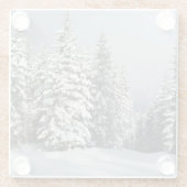 氷と雪 | Pine Woodland，オーストリア ガラスコースター (裏面)